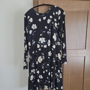 Old Navy Black Floral Dress